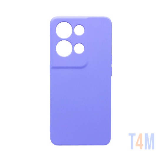 Capa de Silicone com Moldura de Câmera para Oppo Reno 8 Pro Roxo